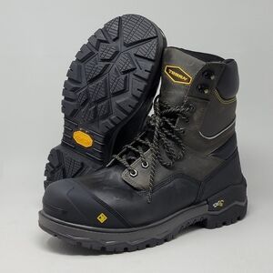 Terra Gantry 8" Waterproof Safety Work Boot Men's Black Composite Toe Size 9.5 W